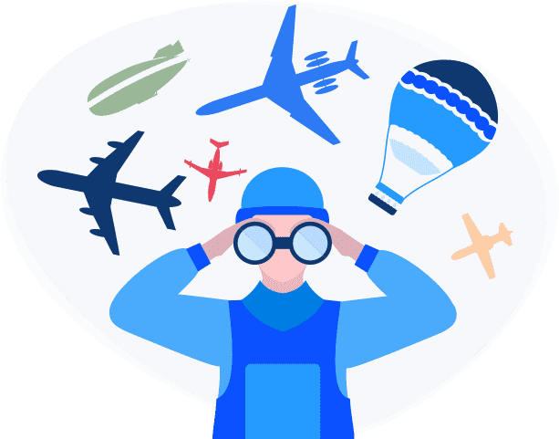 Illustration of military aviation for a military essay